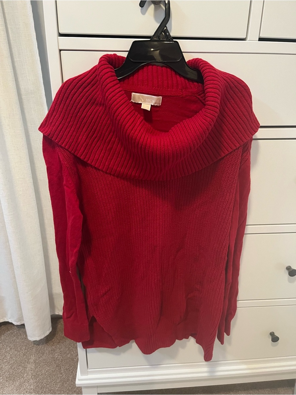 Michael Kors Red Cowl Neck Sweater
